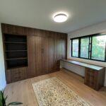 murphy bed with cabinets and desk