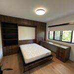 murphy bed with cabinets and desk