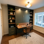 Murphy wall bed with desk