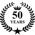 50 years celebration laurel wreath design. 50 years celebration laurel wreath design.